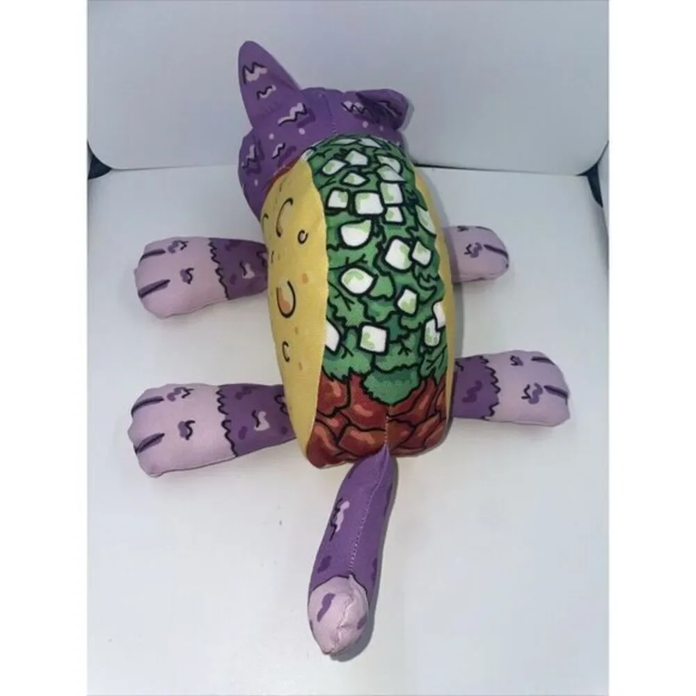 Fat Cat‎ Dawg Series Taco Cato Plush Squeaker Dog Toy
